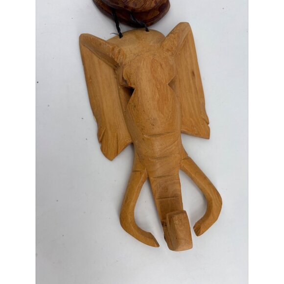 Hand-Carved African Animal Mask Wall Hanging Decor made in Kenya - Picture 5 of 7